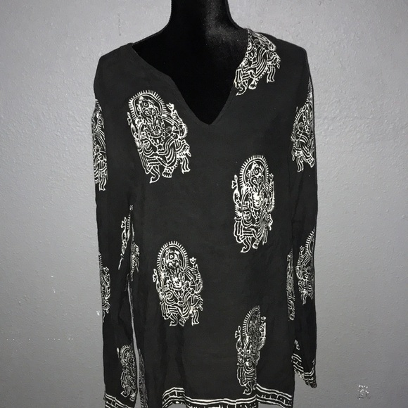 EARTHBOUND Tops - Earthbound black white hobo tunic